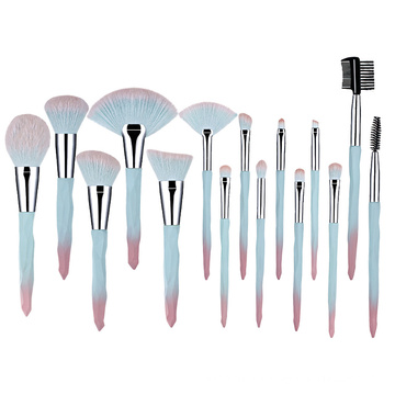 Soft Dense Wood Handle Makeup Brushes Set